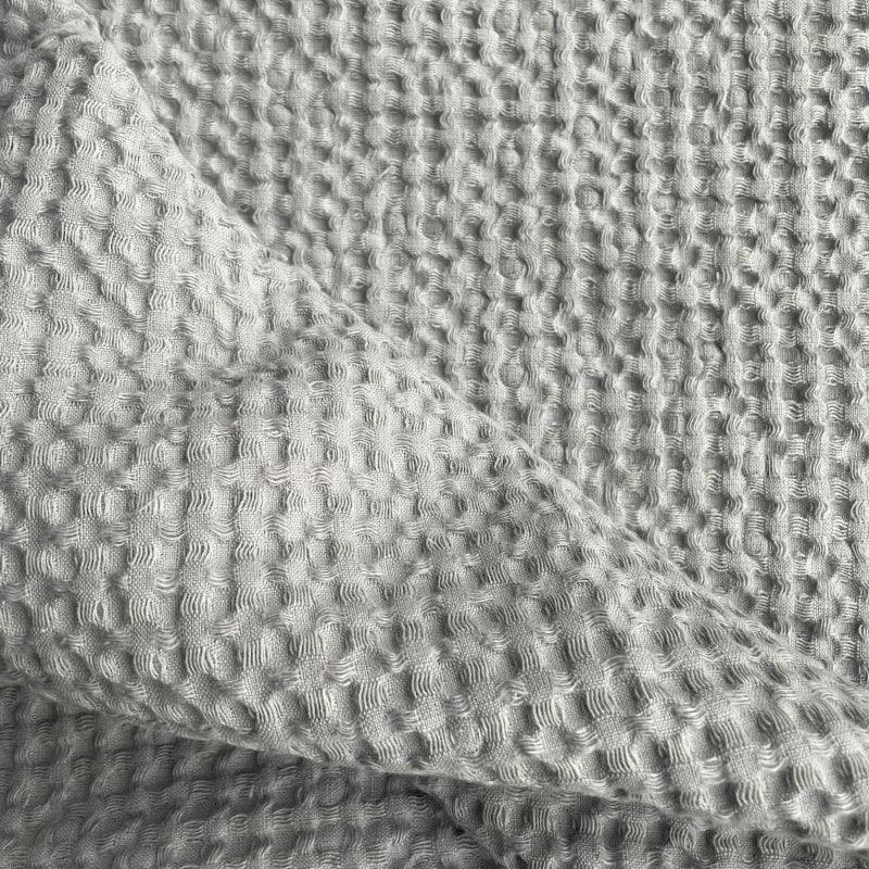 Big Linen Towel - Gray Waffle Fabric - RUUD Studios