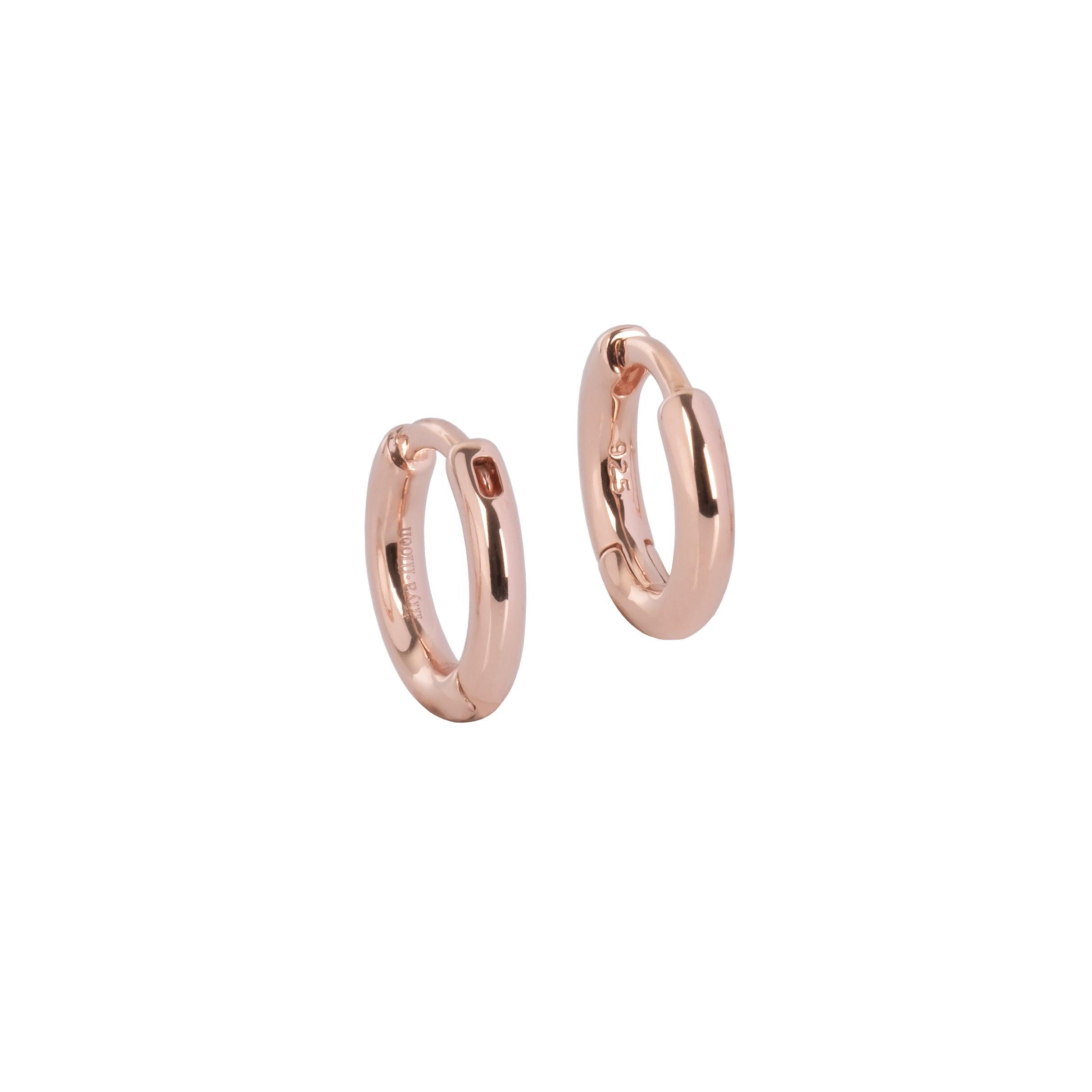 Classy Mini Hoops - Rose Gold and Silver - RUUD Studios