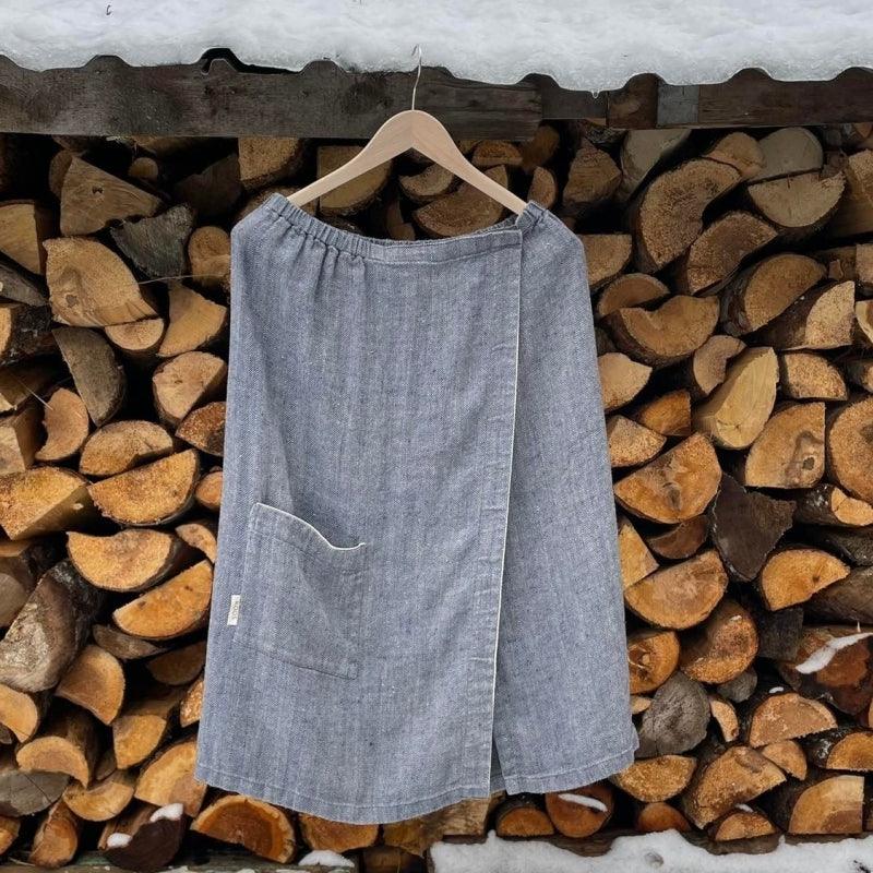 Linen Sauna Skirt for Women - RUUD Studios